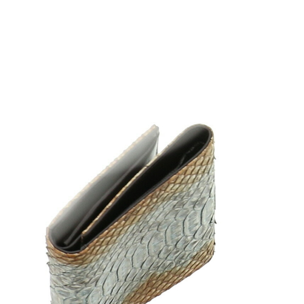 Prada Tri Fold Wallet Python Bilfold Green - image 3